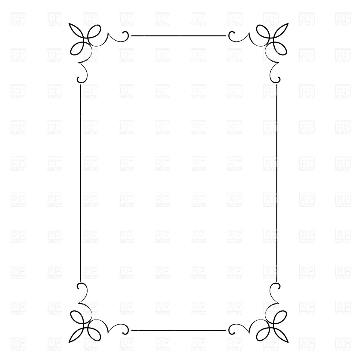1200x1200 Decorative Frame Vector Image Vector Artwork Of Borders And