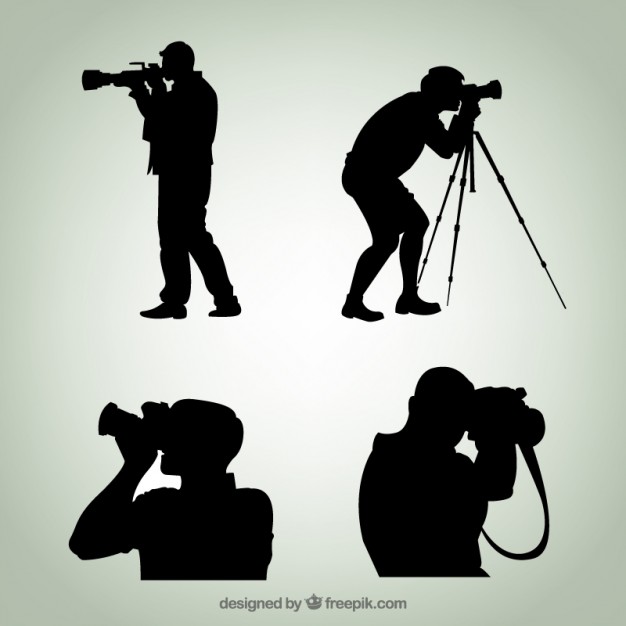 626x626 Photographer Silhouettes Vector Premium Download