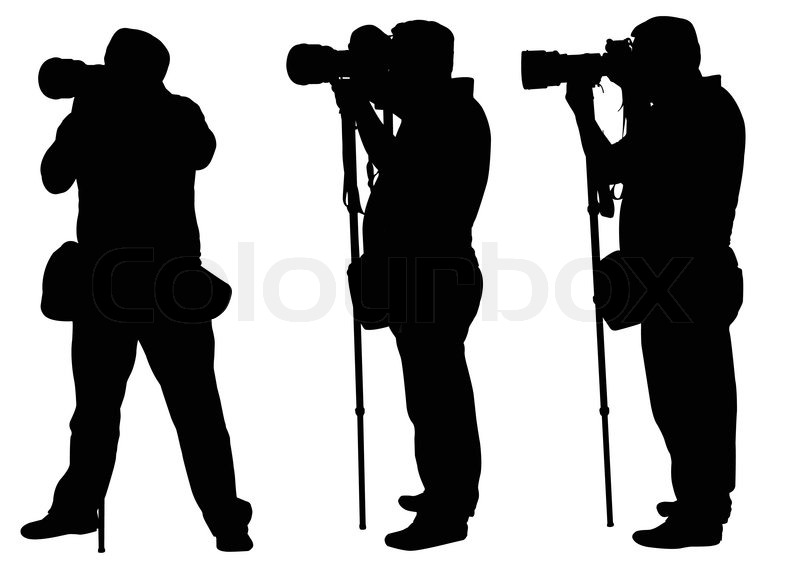 800x566 Photographers With Monopod Silhouettes
