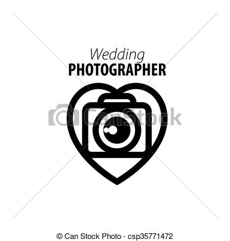 450x470 Vector Logo For Photographer. Vector Logo Template For A