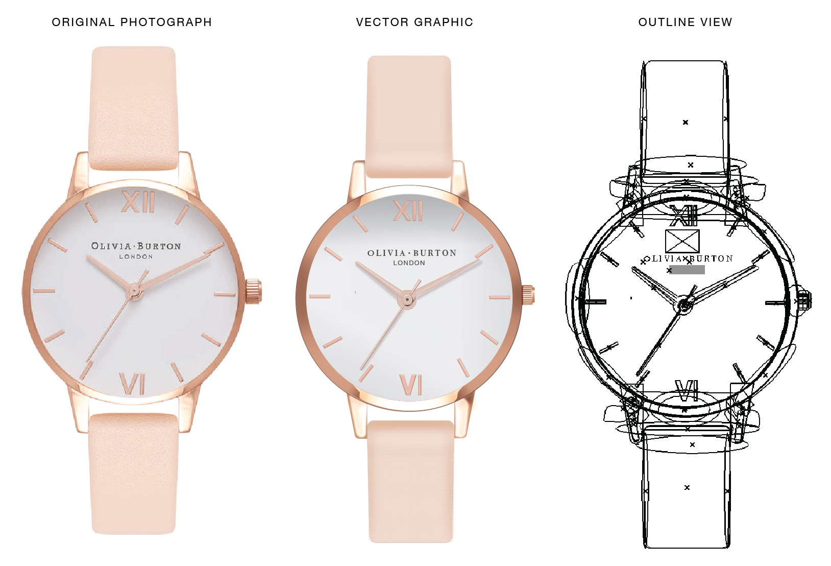1628x1108 Photorealistic Vector Watch Process Chantel E. Photo