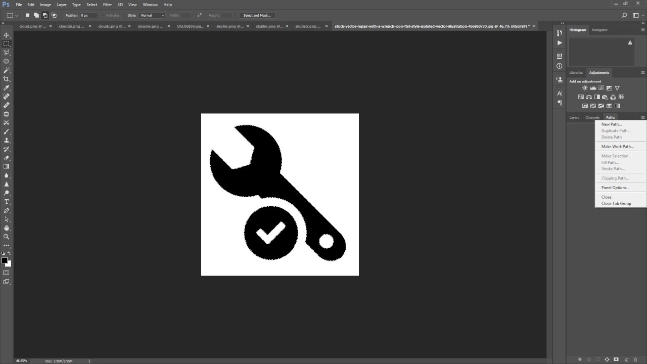 1280x720 Photoshop Logo Clipart Outline Vector 14