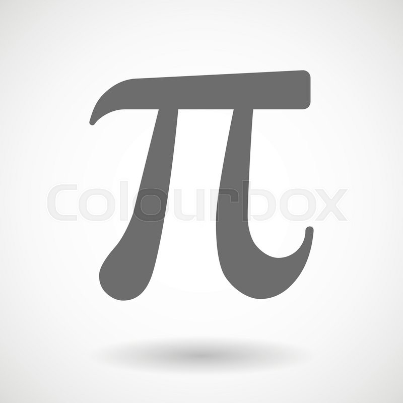 800x800 Isolated Vector Illustration Of The Number Pi Symbol Stock