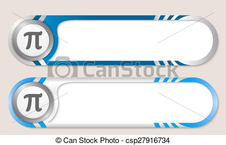 450x290 Vector Buttons For Your Text And Pi Symbol.