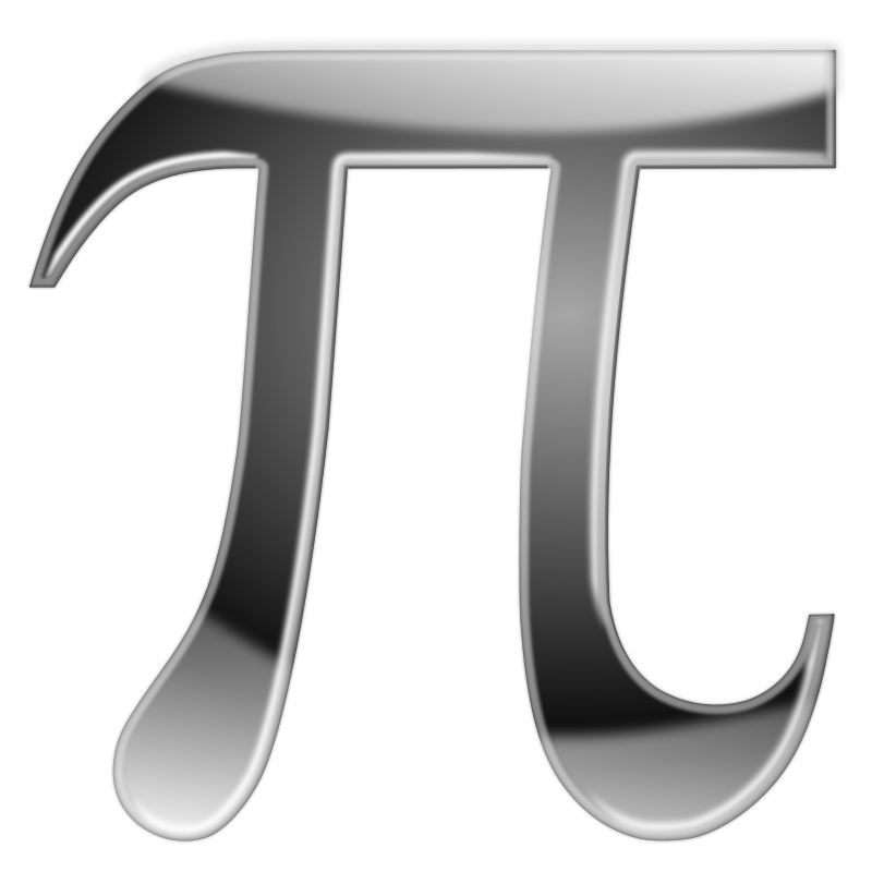 800x800 Pi, Shiny Black Free Vector 4vector