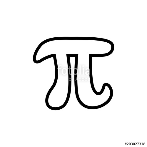 500x500 Pi Mathematical Constant Vector Icon Stock Image And Royalty Free