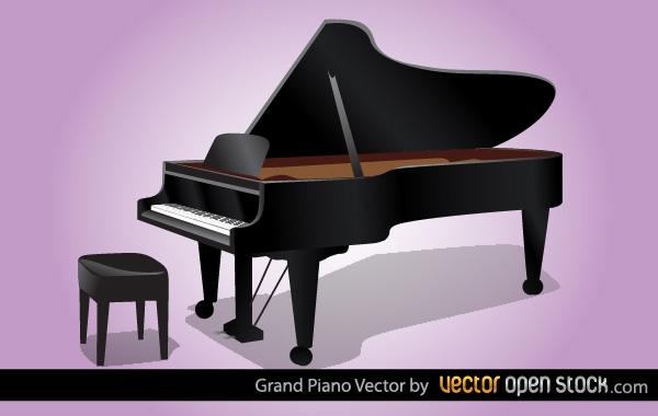 600x380 Grand Piano Vector