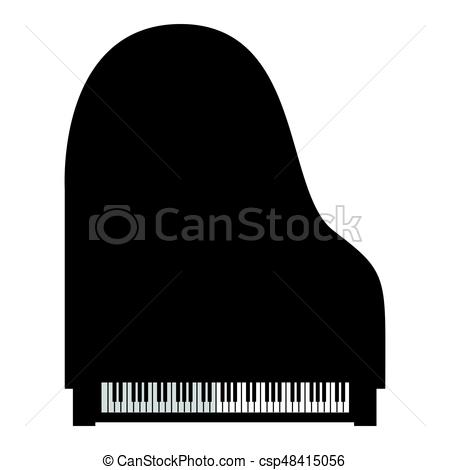 450x470 Isolated Piano Icon. Isolated Icon Of A Piano, Vector Illustration.