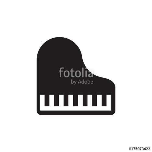 500x500 Piano Vector Icon Stock Image And Royalty Free Vector Files On