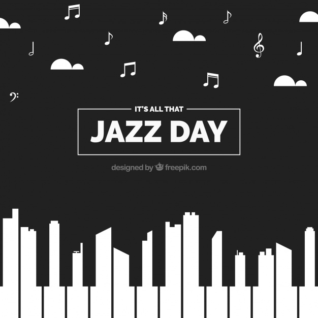 626x626 Creative Background Of Jazz Day With Piano Vector Free Download