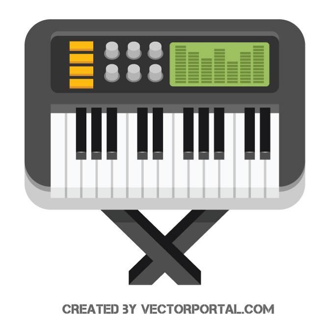 660x660 Electric Piano Vector Image Music Vectors
