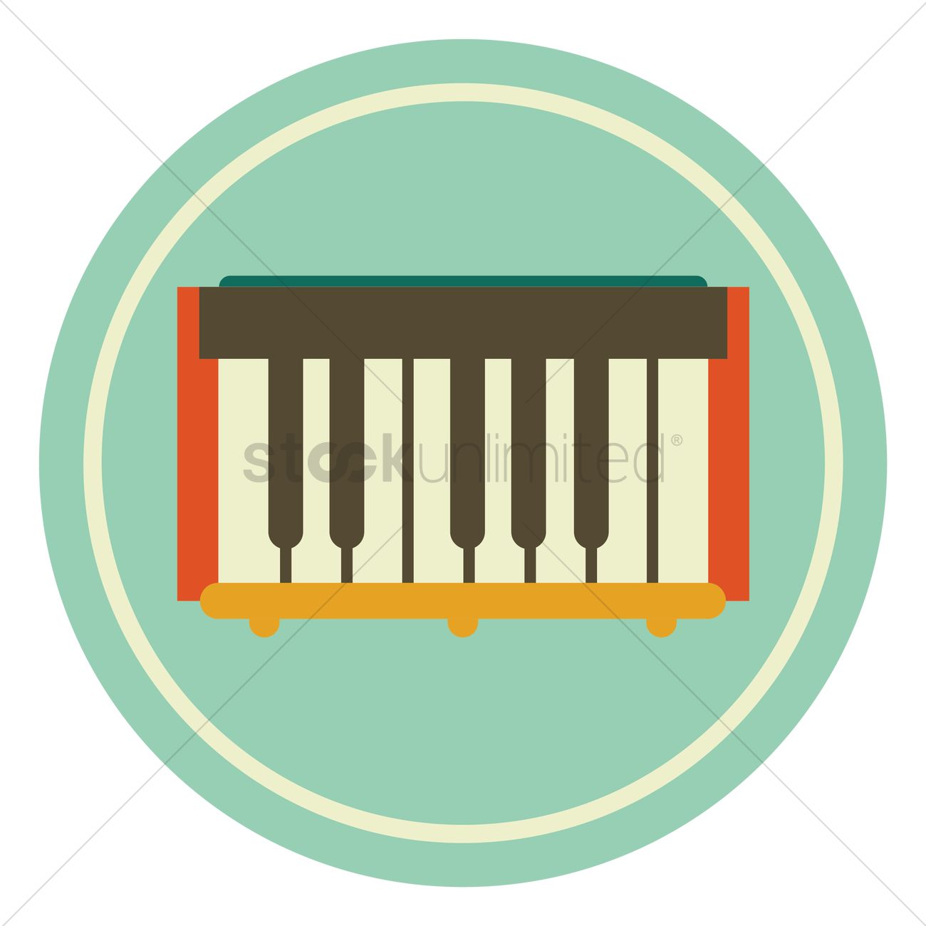 1300x1300 Free Piano Vector Image