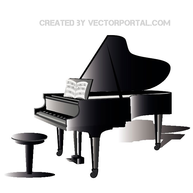 660x660 Piano Vector Clip Art