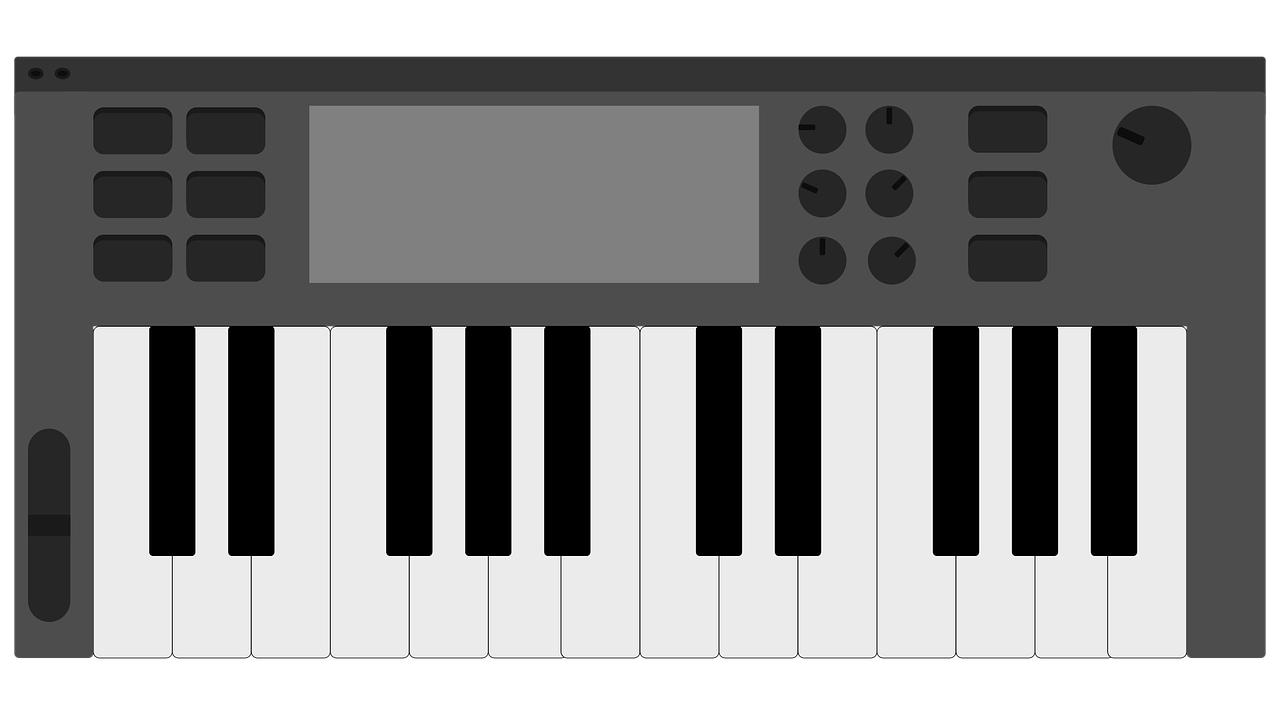 1280x720 Keyboard,midi Controller,music,piano,vector