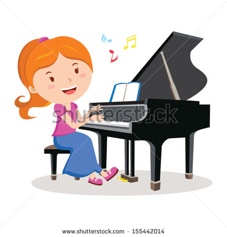 450x470 Player Piano Clipart