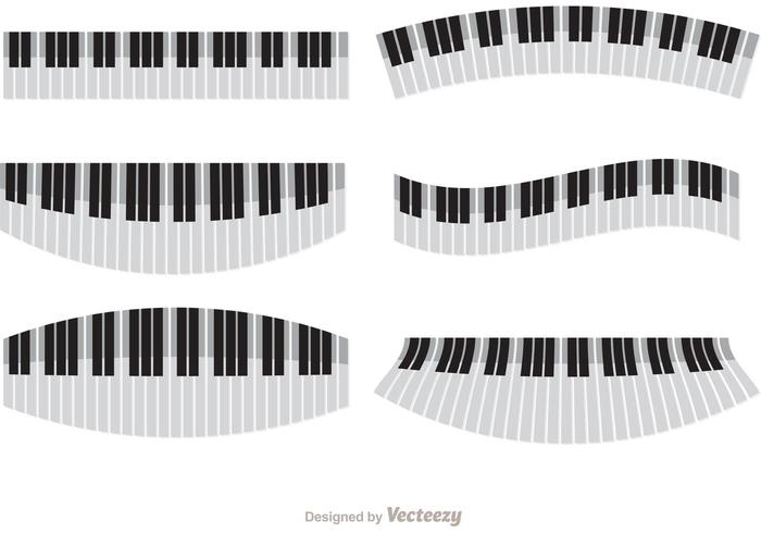 700x490 Wavy Piano Vectors Pack