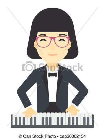 355x470 Clipart Piano Vector