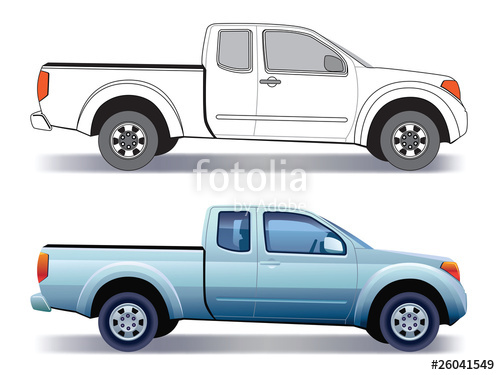 500x375 Pick Up Truck Stock Image And Royalty Free Vector Files On