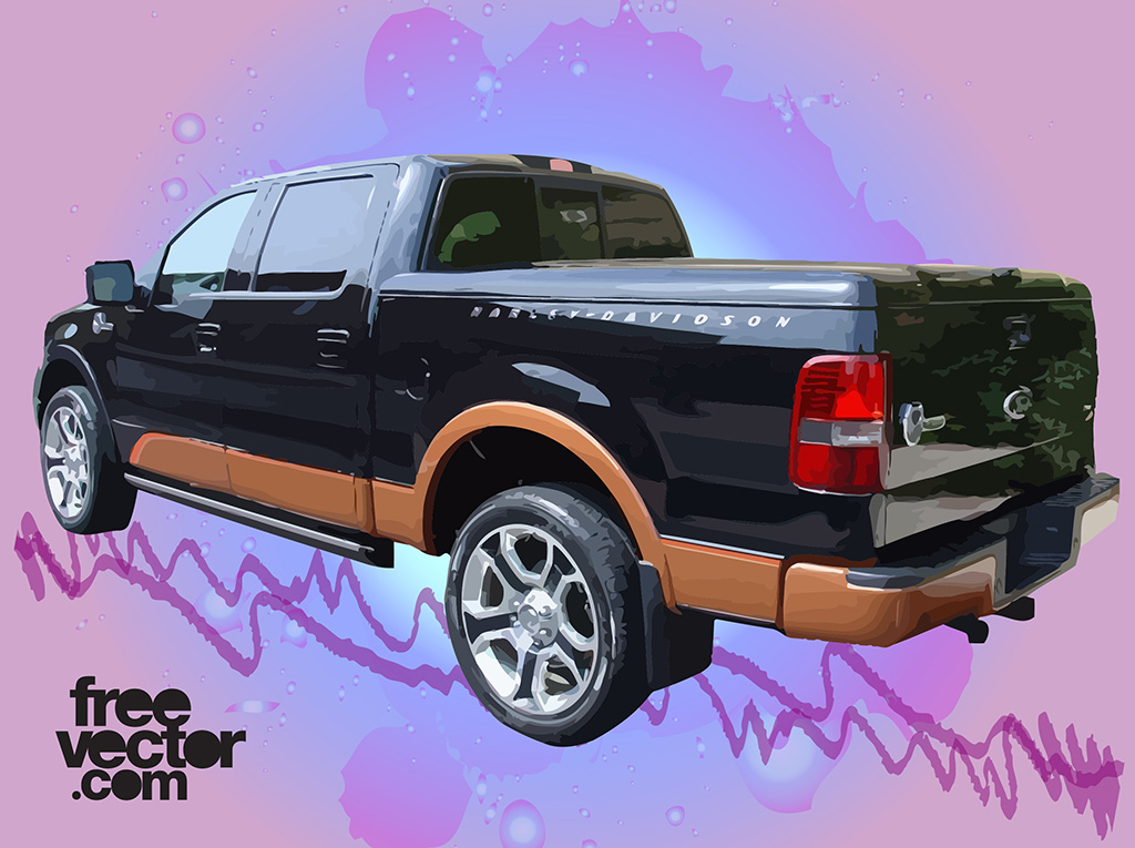 1024x765 Pickup Truck Vector Vector Art Amp Graphics