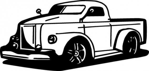 626x300 Pickup Car Vector Free Download