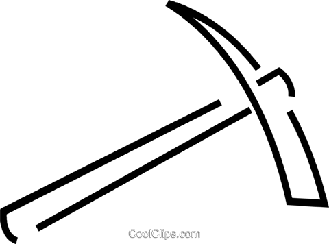 480x356 Pick Axe Royalty Free Vector Clip Art Illustration Vc049205