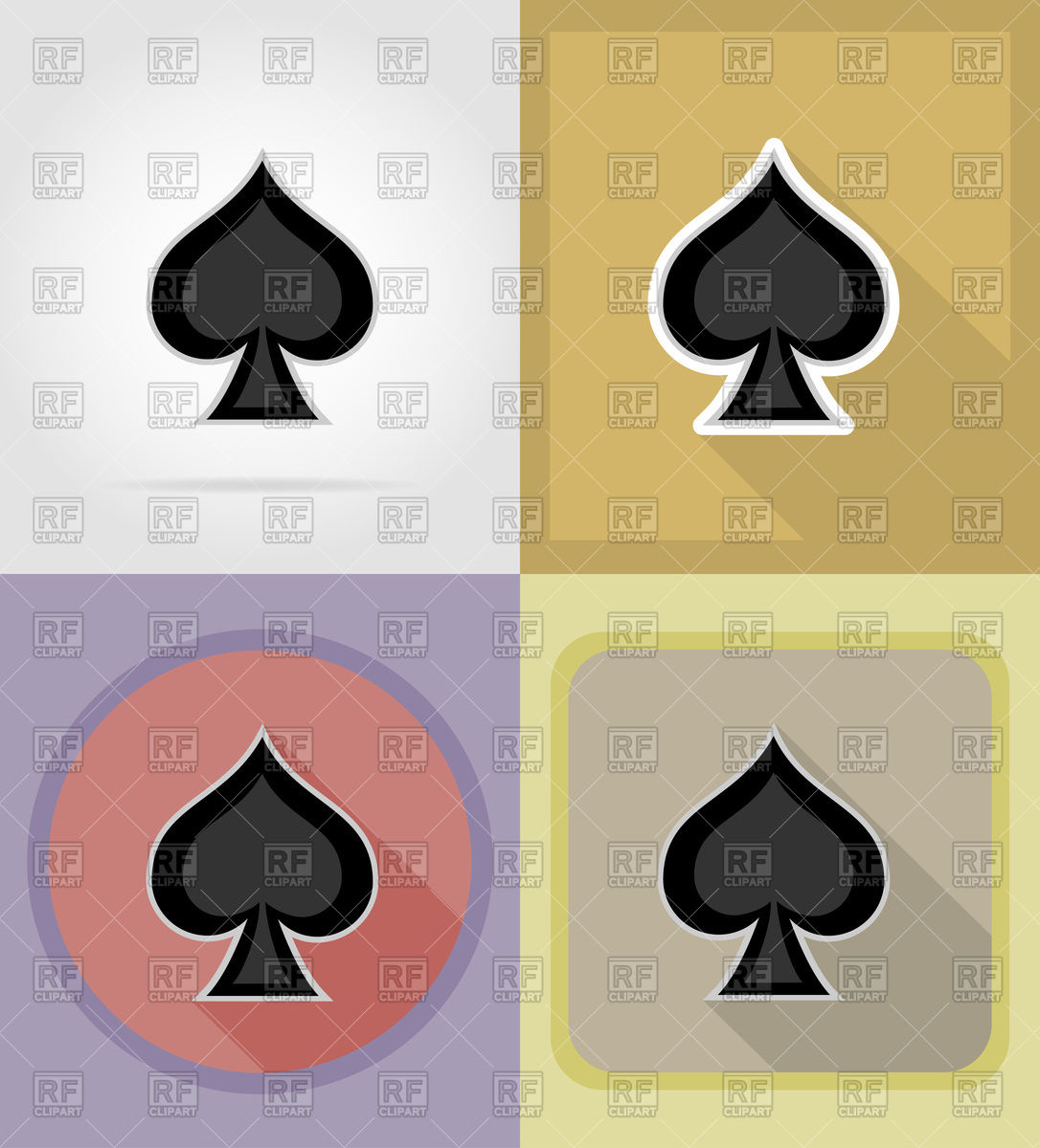 1086x1200 Pick Card Flat Icons Vector Image Vector Artwork Of Signs