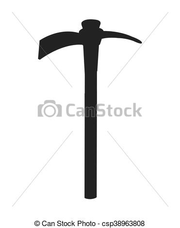 371x470 Pick Tool Construction Icon Vector Illustration Design.