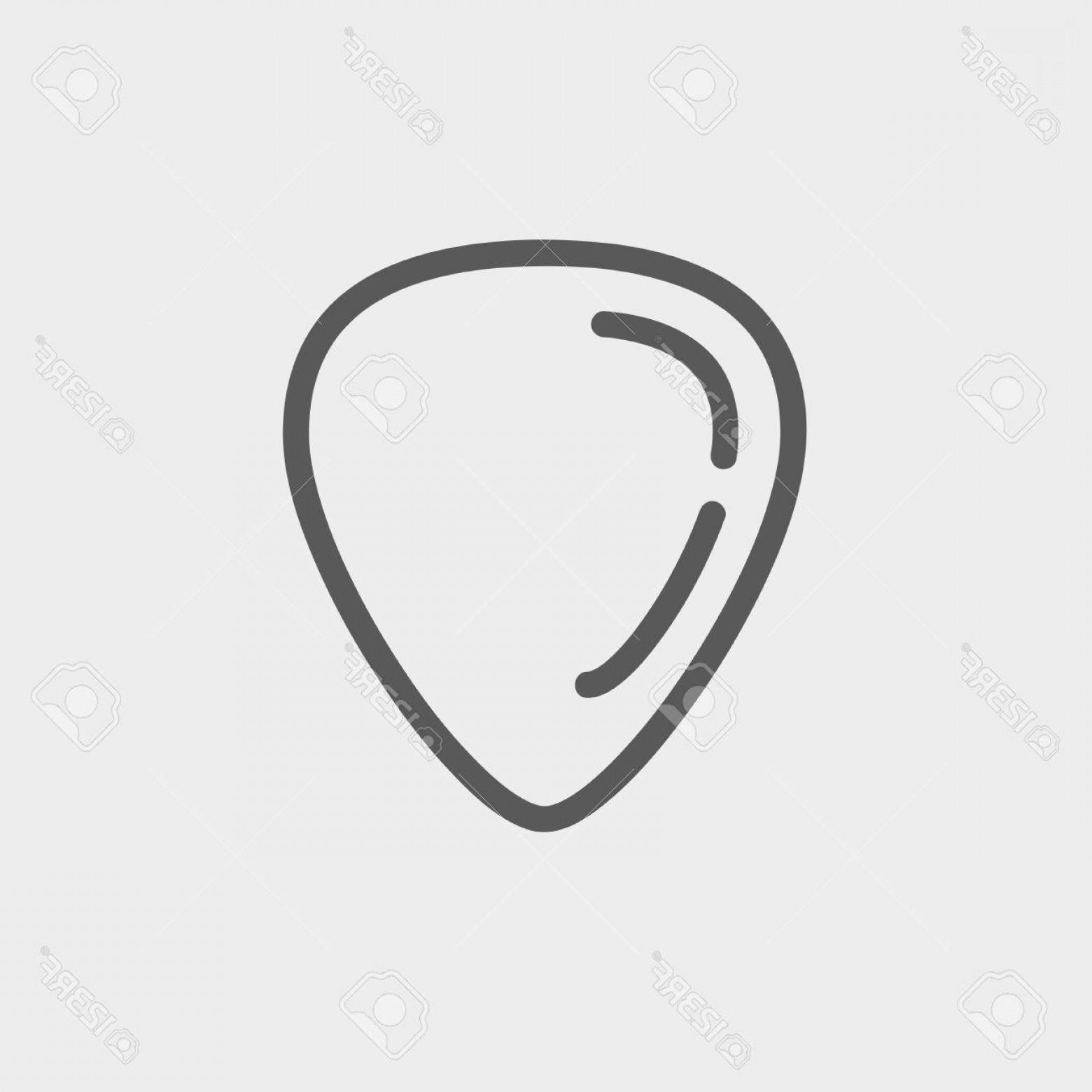 1560x1560 Plain Black Guitar Pick Vector Geekchicpro