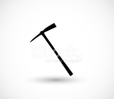 231x200 Pickaxe Icon Vector Illustration Stock Vectors