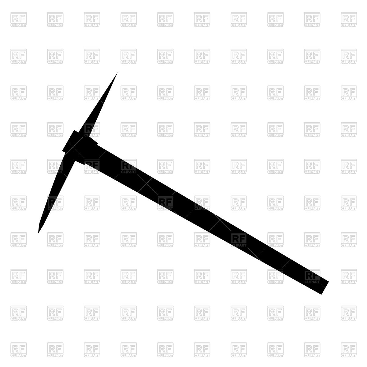 1200x1200 Pickaxe Black Color Icon Vector Image Vector Artwork Of