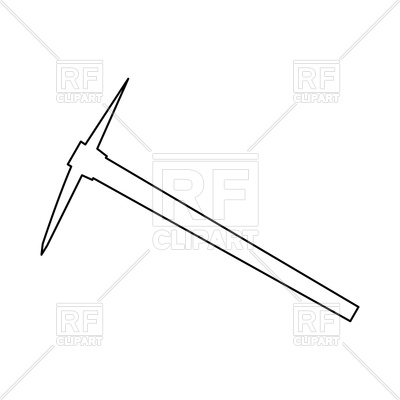 400x400 Pickaxe It Is Black Color Path Icon Vector Image Vector Artwork