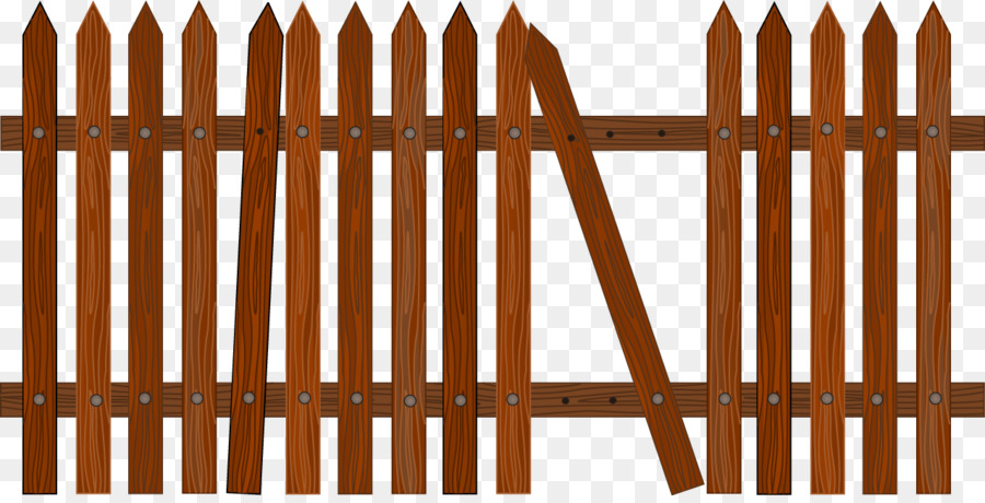 900x460 Picket Fence Garden Clip Art