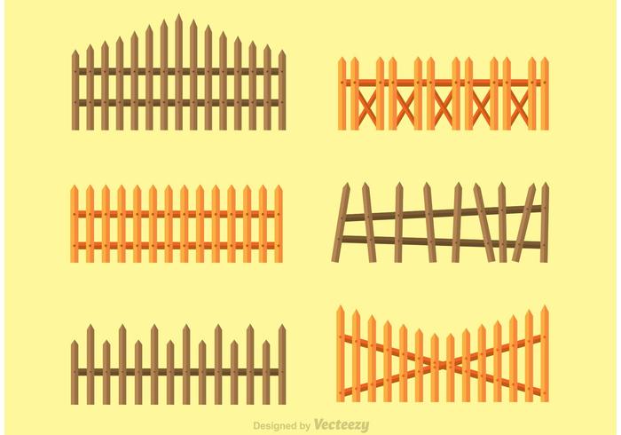 700x490 Wood Fence Vectors