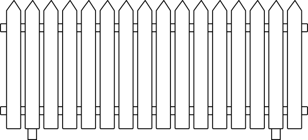 600x273 Fence Vector