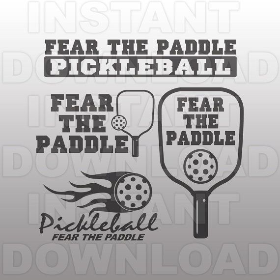570x570 Pickleball Svg File,fear The Paddle Svg File,vector Art For