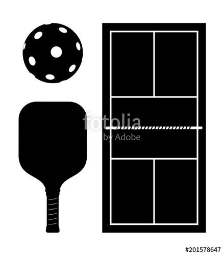439x500 Pickleball Elements Design Stock Image And Royalty Free Vector