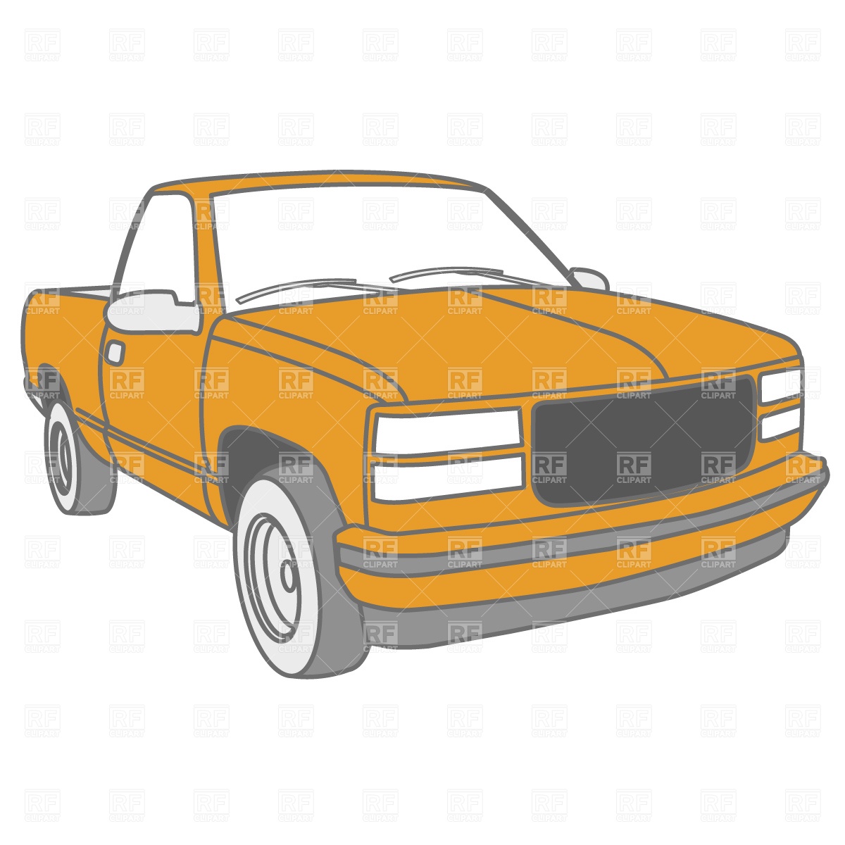 1200x1200 Pickup Truck Vector Image Vector Artwork Of Transportation