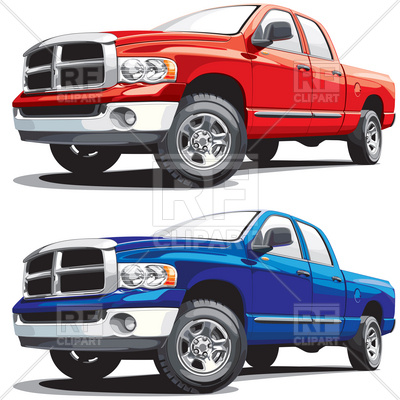 400x400 American Modern Pickup Truck Vector Image Vector Artwork Of