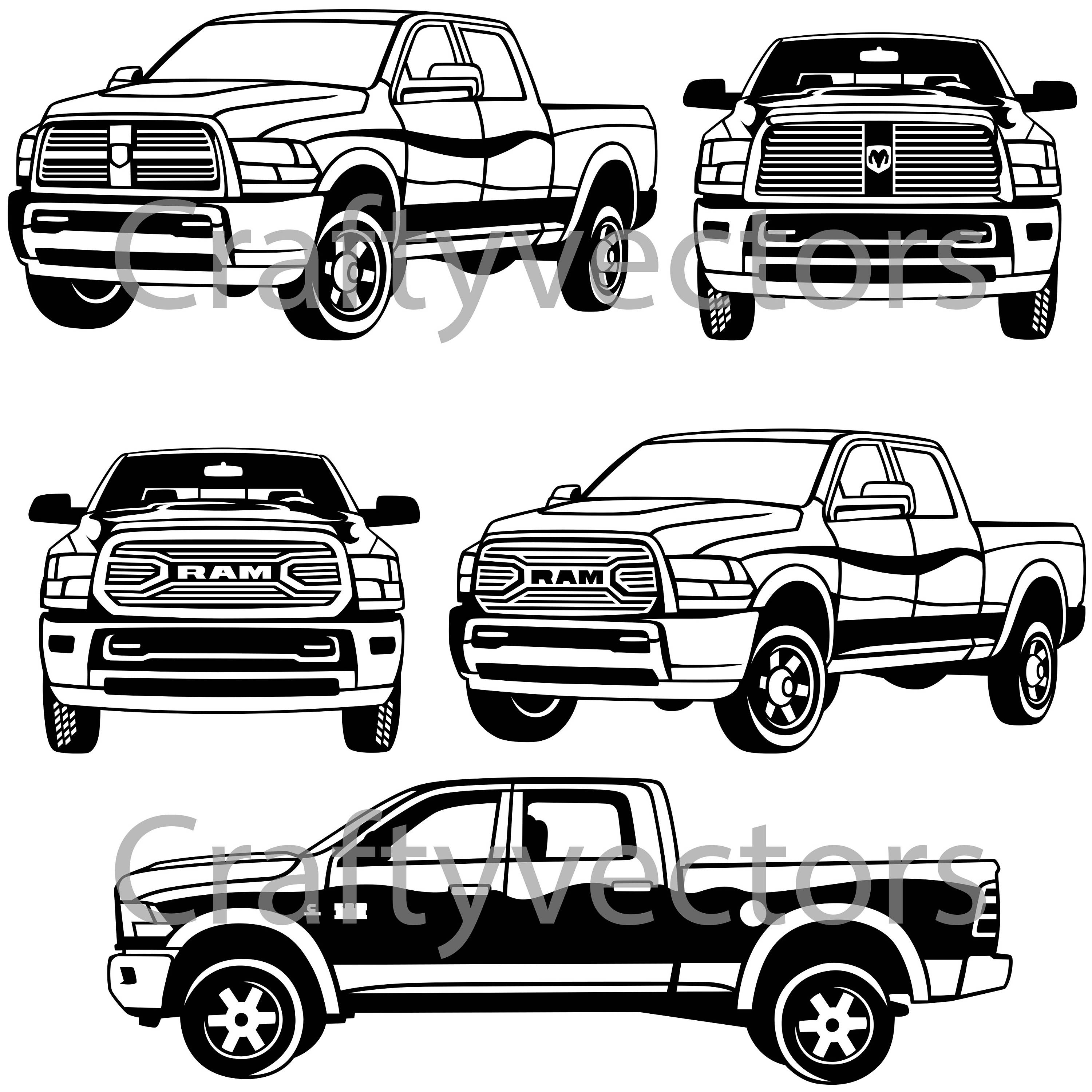 3000x3000 Dodge Ram Vector Etsy