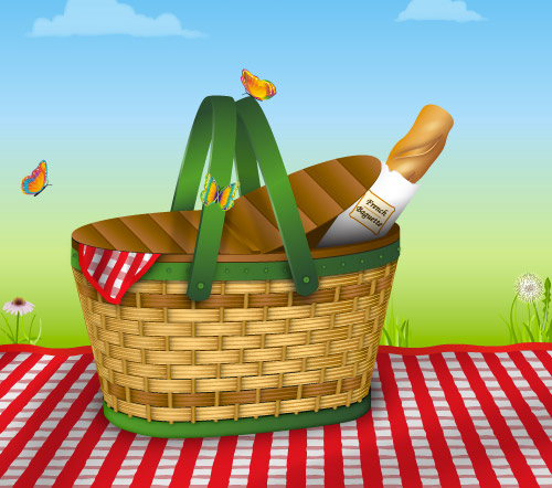 500x442 Premium Tutorial Picnic Basket