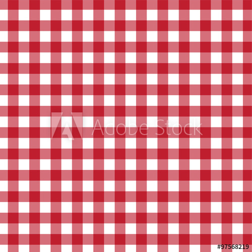 500x500 Country, Checkered, Picnic Pattern. Vector Art.