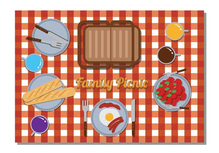 700x490 Family Picnic Vector