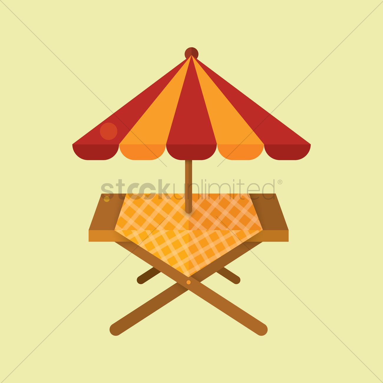 1300x1300 Picnic Table Vector Image
