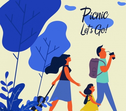 416x368 Family Picnic Vector Free Vector Download (627 Free Vector) For