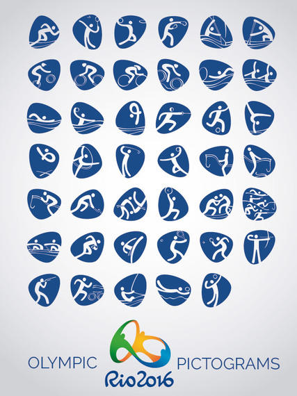427x570 Rio 2016 Vector Icons Pictograms