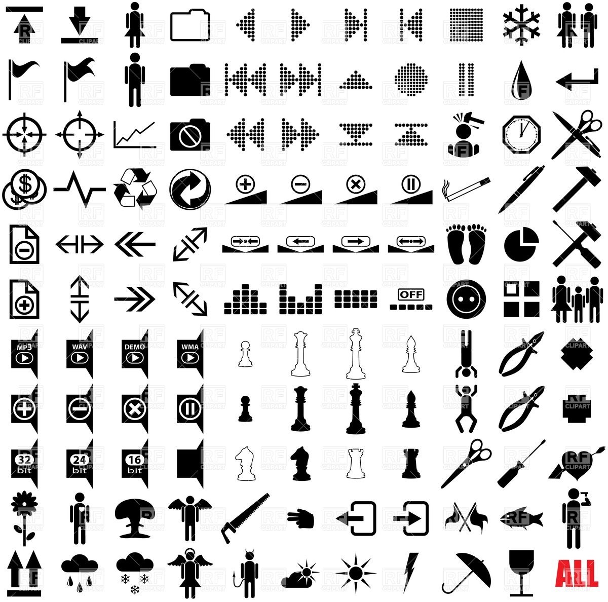 1200x1188 Simple Icons And Pictograms