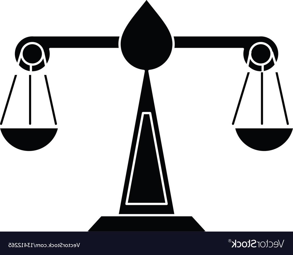 1000x870 Top Justice Scale Law Symbol Pictogram Vector Drawing