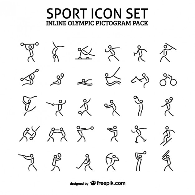 626x626 Inline Sport Icon Pictogram Pack Vector Free Download
