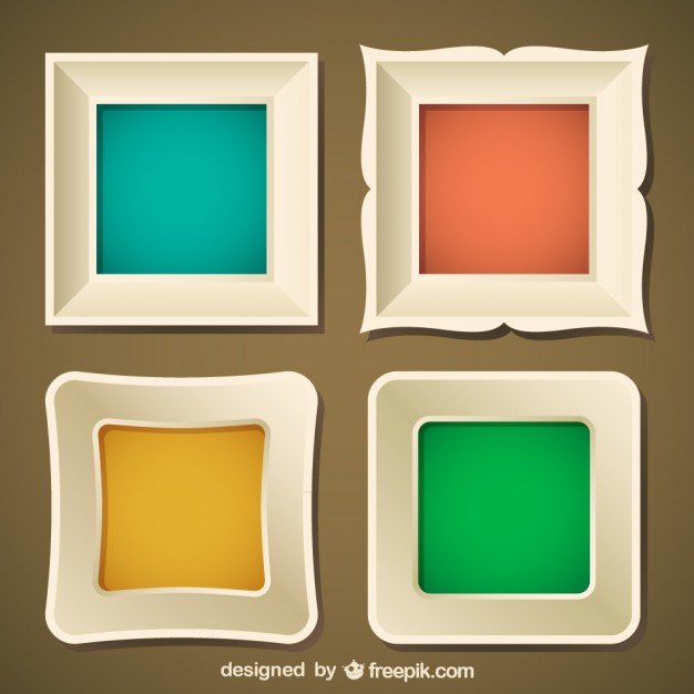 626x626 Stylish Frame Set Vector Where To Get Free Frames For Psd