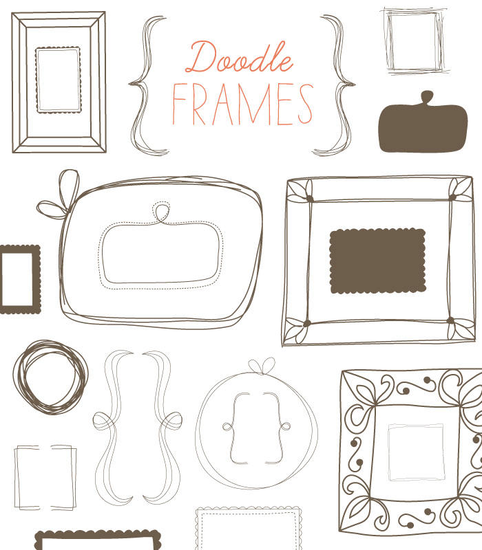 700x800 This Doodle Frame Vector And Clip Art Images Have Endless Uses